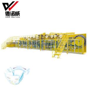 Cheap Seim Sover Disposable Baby Diaper Machine Nappy Production Line Making Machine for sale