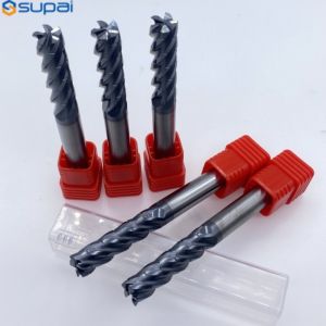 SUPAL Varying Cutting Speed Carbide End Mill With Cutting Edge Type And Shank