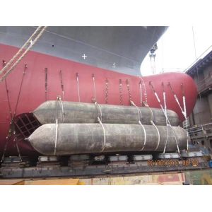 D1.8m*L20m Shipping Lauching Balloon Inflatable Rubber Airbag For Vessel