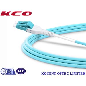 Switchable LC Uniboot MM OM4 100G Fiber Optic Patch Cord PVC LSZH 3.0mm 3m 5m 7m