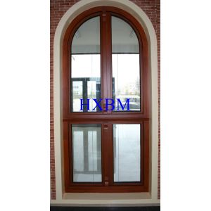 Soundproof Metal Clad Wood Windows , Security Internal Double Glazed Window Units