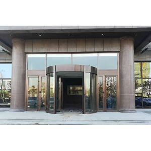 Cheap State-of-the-Art Automatic Revolving Door for Modern Office Buildings for sale