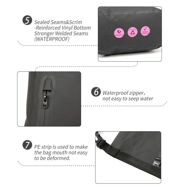 Factory direct sale customization waterproof backpack dry bag pvc swimming Floating Dry Bags