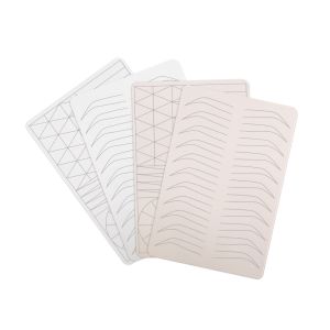 Silicone 1.5mm Inkless Practice Skin Milk White With Gold Lines