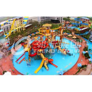 Customized Children Water Slides Amusement Park Games With Galvanized Steel