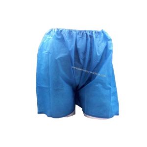 Adjustable Size Disposable Spa Massage Shorts Pants Nonwoven Underwear Making
