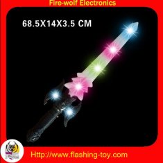 Flashing Toy Customized children LED Plastic + IC Sword with 3D effect