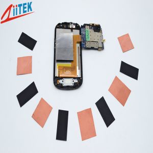 Customized 2.5W High Temperature Thermal Graphite Pad With Adhesive For Heat