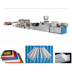 UPVC / PVC Single Screw Plastic Extruder Corrugated / Waved Roofing Sheets