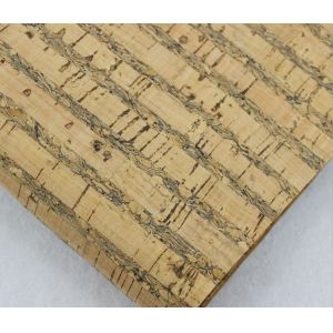 Factory Price 1.4m Width Square Texture Cork Fabric in Nature Color for Wallet