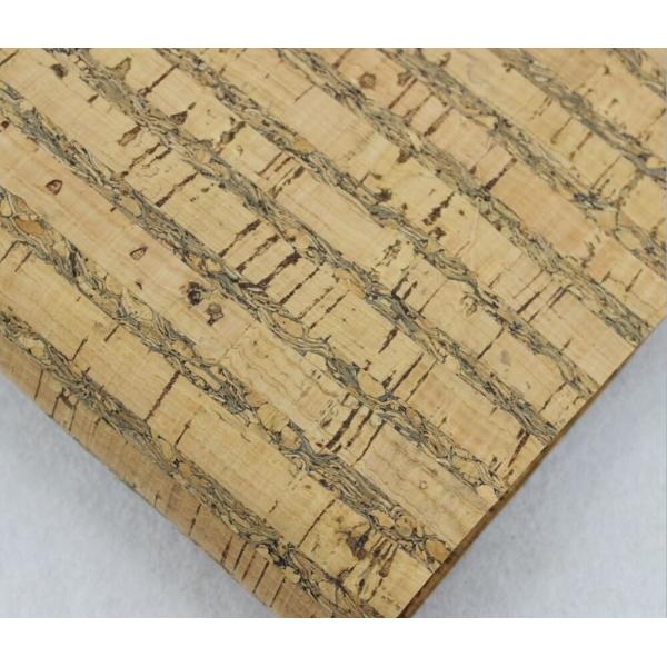 Factory Price 1.4m Width Square Texture Cork Fabric in Nature Color for Wallet