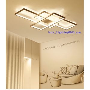 Recrangle Linked Simple Modern Ceiling LED Lightings White or Black Color