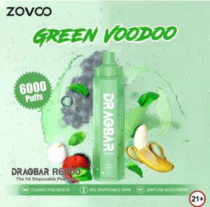 Cheap Zovoo Dragbar R6000 Disposable 1000 mAh battery Vape Or Electronic Cigarette or Cig for sale