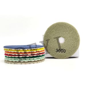 CE Flexible Dry Polishing Pads For Granite Marble 100mm