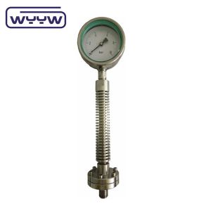 OEM ODM Diaphragm Seal Pressure Gauge High Temperature With Cooling Tube