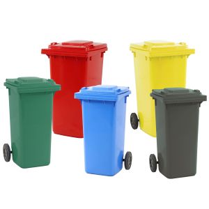 Sorting Garbage Waste Bin Plastic Pe Plastic Blue Outdoor Garbage Bin