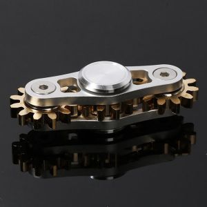 Metal Fingertip Gyroscope Gear Linkage Pure Copper Gyroscope for Adult