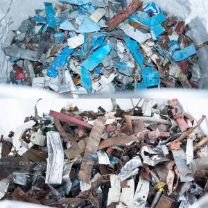 Double Shaft Scrap Metal Shredder with 6400×2700×3500 mm Size 2000×1490 mm Feed