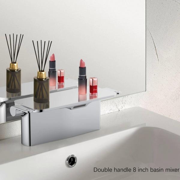 Polished Ceramic Spool Shelving Basin Faucet Color Can Be Presented According To