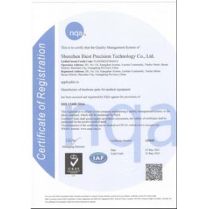 Shenzhen Biest Precision Technology Co., Ltd. Certifications