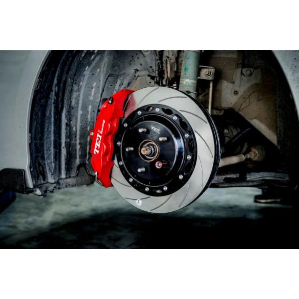 TEI Racing BBK For Toyota Camry Installed Big Brake Kits 4 Piston Calipers P40NS