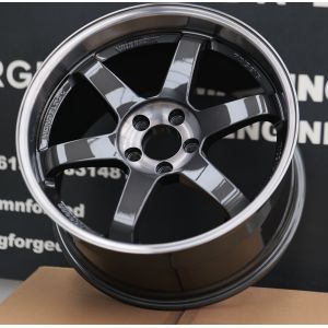 Rays Volk Racing Forged Wheels Te37 SL Double Black Deep Dish