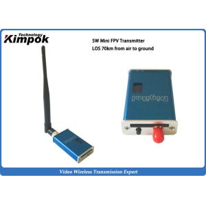 Mini FPV Wireless Audio Video Transmitter 5-8 KM Long Range Transceiver 1.2Ghz