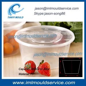 850ml extra large clear plastic disposable thin wall fruit bowl/ food bowl