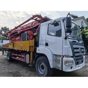 China 2019 Popular Model Semi-Dry Shotcrete Type 37m Concrete Pump Concrete Mixer Truck Pump on sale