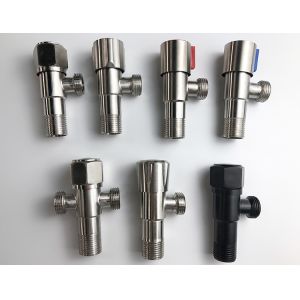 Female Thread Bathroom Hardware Sets , SUS 304 Triangle Angle Valve