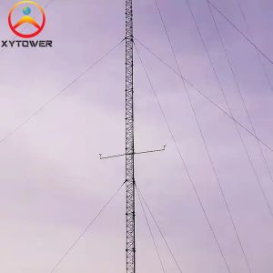 High Quality Steel Pipe Telecommunication Guyed Tower with Antenna Bracket