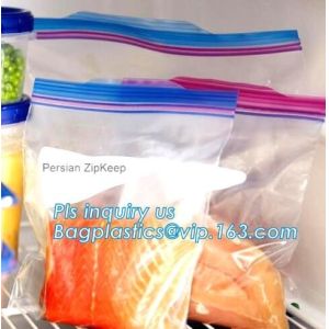 double track reclosable zip lock bag, double-track zipper closure, slide seal