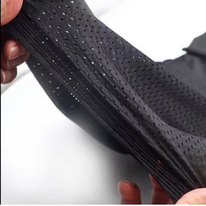 Soft Polyester Spandex Fabric Mesh Breathable Lightweight Wrinkle Resistant