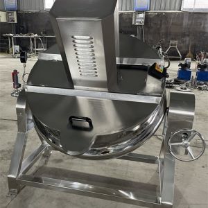 Jacket Layers Industrial Meat Cooking Kettle with Large Capacity and Automatic
