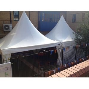 Quick Erected Outside Event Festival White Pagoda Tent 10ft X 10ft Multi Purpose
