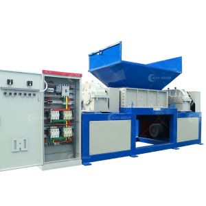 Crush Function Professional PLC Controlled Double Shaft Shredder for Industrial