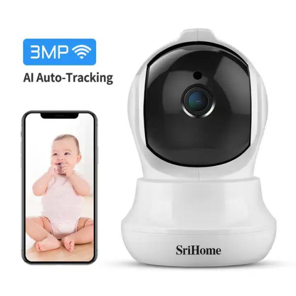 Quality Indoor Security Phone Push Alarm Notification Network Camera Built-In Micro Two Ways Audio PTZ Camera wholesale