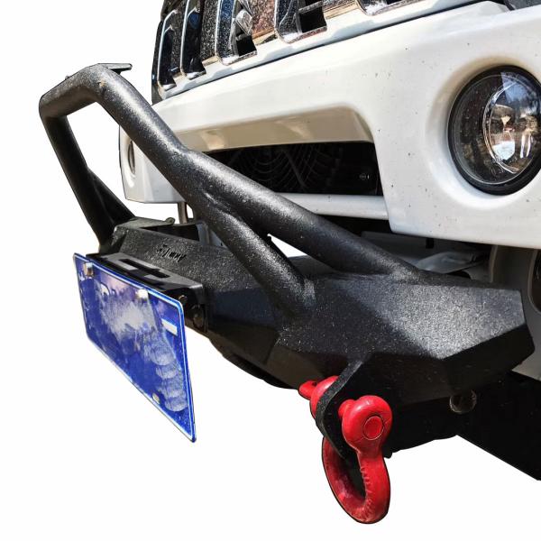 Quality Jimny Angry winch front bumper 4x4 Steel Winch Bumper for Jimny 4x4 auto front bumper for Jimny Sport bumper wholesale