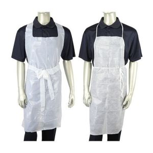 OEM Kitchen Biodegradable Disposable Aprons PBAT Plastic