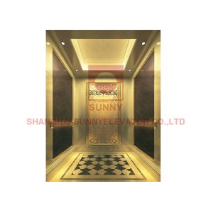 Cheap 12 Person MRL Gearless Motor Roomless Lift With LED Downlight for sale