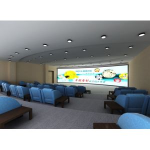 180'' Flexible HD White / Grey Curved Projection Screen with Sliver Brilliance