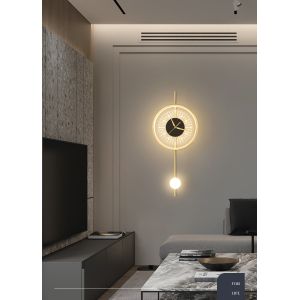 Modern Style Design Wall Lamp For Living Room Bedroom Background Hotel Clock