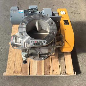 Pneumatic conveying granular material conveying rotary airlock valve