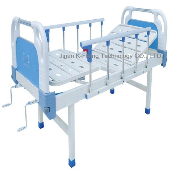 Quality ISO 9001 2 Handles Manual Nursing Bed Detachable Head wholesale