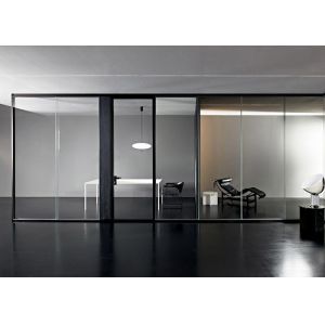 double glazed demountable transparent customized size tempered glazed partition
