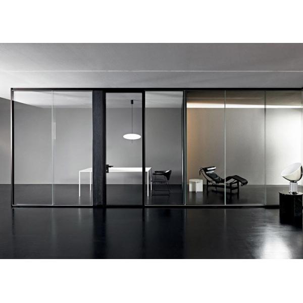 double glazed demountable transparent customized size tempered glazed partition