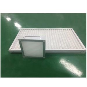 Panel Filter Construction with PU Foam Medium Material Pleated Panel Air Filters