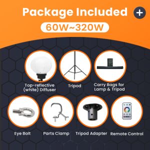 Portable Led Tower 320W RGB Led Balloon Lamp For Parties And Special Events