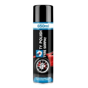 Cheap ISO9001 MSDS REACH Certified 650ml Eco-friendly Tyre Polish Spray for Waterproof and Dustproof Protection for sale