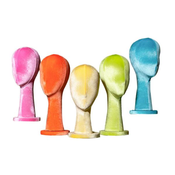 Multi Color Adjustable Hight Styrofoam Mannequin Head Foam Hat Head Pieces Scarf